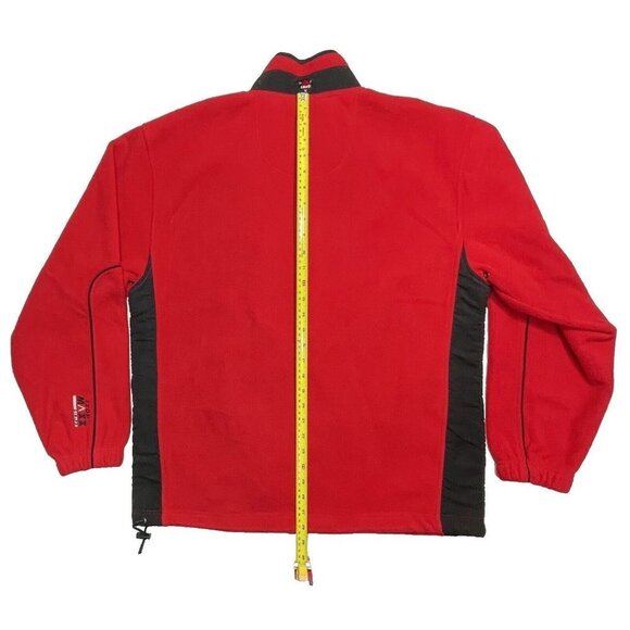IZOD PERFORM-X Macro Fleece Softshell Jacket Men Large Red Full Zip Gorp‎ Core - Picture 14 of 16
